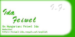 ida feiwel business card